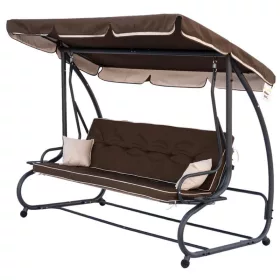 Megi Gartenschaukelbett braun