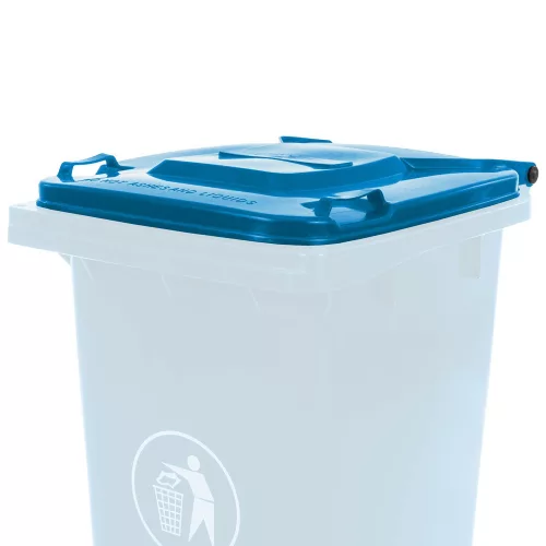 240L blauer Behälterdeckel