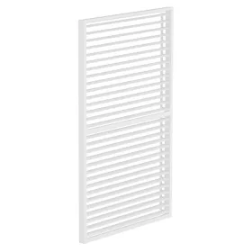 LUXE Seitenwand mit Lamellen (R) 123x218cm bis zu 4 m weiß