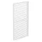 LUXE Seitenwand mit Lamellen (R) 123x218cm bis zu 4 m weiß