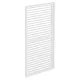 LUXE Seitenwand mit Lamellen (R) 123x218cm bis zu 4 m weiß