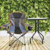 Gartenstuhl Graphit Orange
