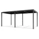 LUXE Pergola 5,8x4m anthrazit mit LED Beleuchtung