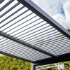 LUXE Pergola 5,8x4m anthrazit mit LED Beleuchtung