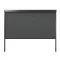 LUXE manuelle Markise 370x218cm bis zu 4 m anthrazit