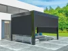 LUXE manuelle Markise 370x218cm bis zu 4 m anthrazit
