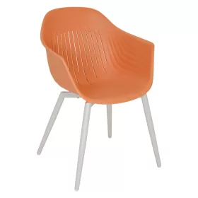 Ballena Kunststoff-Gartenstuhl mit Metallbeinen, orange
