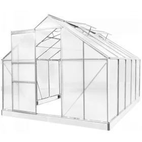 Gewächshaus aus Polycarbonat 250 x 310 x 124/205 cm
