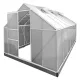 Gewächshaus aus Polycarbonat 250 x 430 x 124/205 cm