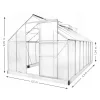 Gewächshaus aus Polycarbonat 250 x 430 x 124/205 cm