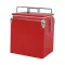 Tourist Retro-Metallkühlbox 13 L rot