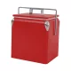 Tourist Retro-Metallkühlbox 13 L rot