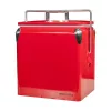 Tourist Retro-Metallkühlbox 13 L rot