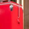 Tourist Retro-Metallkühlbox 13 L rot
