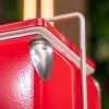 Tourist Retro-Metallkühlbox 13 L rot
