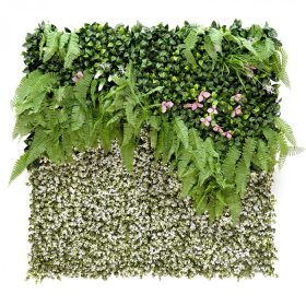 Schleierblume Kunststoff grün Wand 100x100 cm