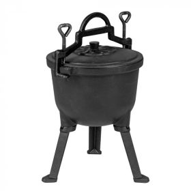 Gusseisen Topf mit Beinen 10 Liter emailliert