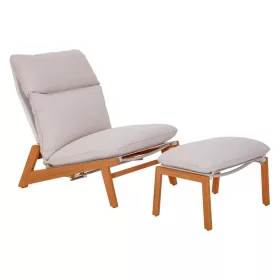 KALEM Gartenliege mit Fußstütze