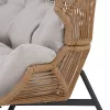 HOLAND Rattan-Doppelgeflechtstuhl beige