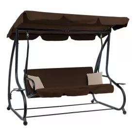 Pegi Gartenschaukelbett braun