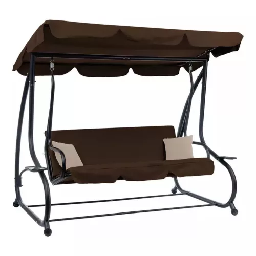 Pegi Gartenschaukelbett braun