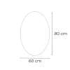 Dea 60 spiegel mit led-beleuchtung