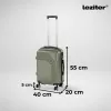 TraveLux Pro Kabinenkoffer mit abnehmbaren Rollen 50x40x20 cm