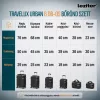TraveLux Urban Handgepäckkoffer mit Hartschale und abnehmbaren Rollen, 40 x 29 x 19 cm