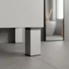 Uni-Möbelbein 100 mm silber
