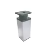 Uni-Möbelbein 100 mm silber