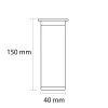 Uni-Möbelbein 150 mm schwarz