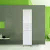 Bianca Plus 45 Hochschrank mit 2 Türen, 2 Schubladen, Hochglanz weiß, rechts