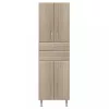 Bianca Plus 60 Hochschrank mit 4 Türen, 2 Schubladen, Eiche sonoma