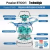 POSEION BT100® Premium Koreanischer Revitalisierungsduschkopf mit Wasserfilter, magnetische Ionisierungstechnologie, grau