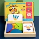 Magnetisches Tangram-Holzspiel mit englischen Karten, Anfängerstufe