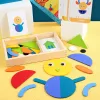 Magnetisches Tangram mit englischen Karten, fortgeschrittenes Niveau