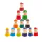 12 Freunde bunte Montessori-Holzfiguren