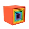 Montessori Holzspielzeug mit Regenbogenbox