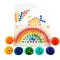Regenbogenkugel Mosaikpuzzle Montessori Holzspielzeug