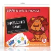 Hölzernes Alphabet mit Bildern, Englisch-Lernspiel
