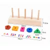 Montessori-Holzspielzeug zum Sortieren von Formen
