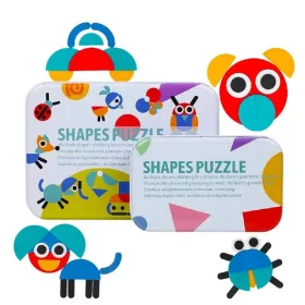 Logik-Figur-Puzzle Montessori-Holzspielzeug