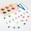 Farben, Zahlen Montessori-Entwicklungsspielzeug
