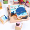 Würfelpuzzle aus Holz, Puzzlespiel