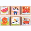 Würfelpuzzle aus Holz, Puzzlespiel