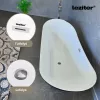 Flow freistehende badewanne schwarz