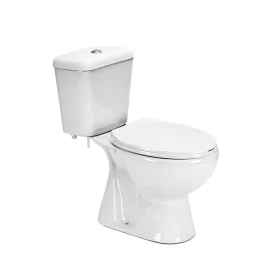 Cleano Monoblock-WC mit Bodenspülung und Sitz