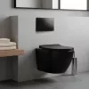 Wandtoilette Delano ohne Rand mit sanft schließendem Sitz