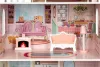 Barbie-Puppenhaus mit Möbeln
