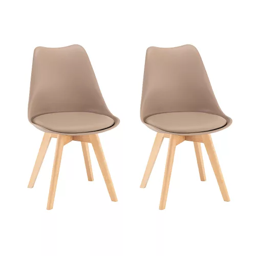 Silla Esszimmerstuhl 2 Stück in beige